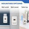 imageKidde Carbon Monoxide Detector Propane Natural Methane ampamp Explosive Gas Alarm Plugin Wall with 9Volt Battery Backup Digital LED DisplayClamshell Packaging