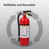 imageKidde Fire Extinguisher for Commercial Use 3A40BC 9 Lbs Refillable ampamp Reusable Hose ampamp Wall Mount Included1 Pack