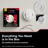 imageKidde Hardwired Kidde App Enabled Smart Smoke and Carbon Monoxide Detector AA Battery Backup Voice Alerts Interconnected AlarmSmart Smoke Detector