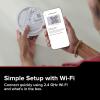 imageKidde Hardwired Kidde App Enabled Smart Smoke and Carbon Monoxide Detector AA Battery Backup Voice Alerts Interconnected AlarmSmart Smoke Detector