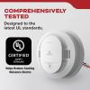 imageKidde Hardwired Smoke Detector AA Battery Backup Interconnectable LED Warning Light Indicators 2 Pack4 Pack