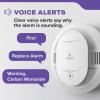 imageKidde Hardwired Smoke ampamp Carbon Monoxide Detector AA Battery Backup Voice Alerts Interconnectable LED Warning Light Indicators White3 Pack