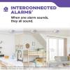 imageKidde Smoke Detector AA Battery Powered LED Warning Light Indicators 1 Pack White 30CUAR1 Pack