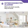 imageKidde Smoke Detector AA Battery Powered LED Warning Light Indicators 1 Pack White 30CUAR3 Pack
