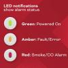 imageKidde Smoke ampamp Carbon Monoxide Detector AA Battery Powered LED Warning Light Indicators 1 PackWhite