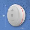 imageKidde WiFi Water Leak Detector ampamp Freeze Alarm Alexa Device Smart Leak Detector for Homes with App AlertsWhite6 pack
