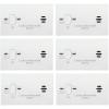 imageKidde Carbon Monoxide Detector Battery Powered CO Alarm with LEDs TestReset Button Low Battery Indicator Portable 6 Pack6 Pack