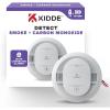 imageKidde Hardwired Smoke ampamp Carbon Monoxide Detector 10Year Battery Backup Interconnectable LED Warning Light Indicators 30CUA101 Pack