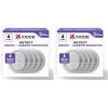 imageKidde Smoke ampamp Carbon Monoxide Detector AA Battery Powered LED Warning Light Indicators 4 Pack8 Pack