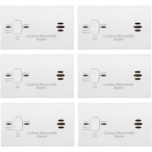 imageKidde Carbon Monoxide Detector Battery Powered CO Alarm with LEDs TestReset Button Low Battery Indicator Portable 6 Pack6 Pack