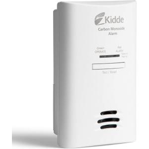imageKidde Carbon Monoxide Detector Plug in Wall with AA Battery Backup TestHush ButtonClamshell Packaging