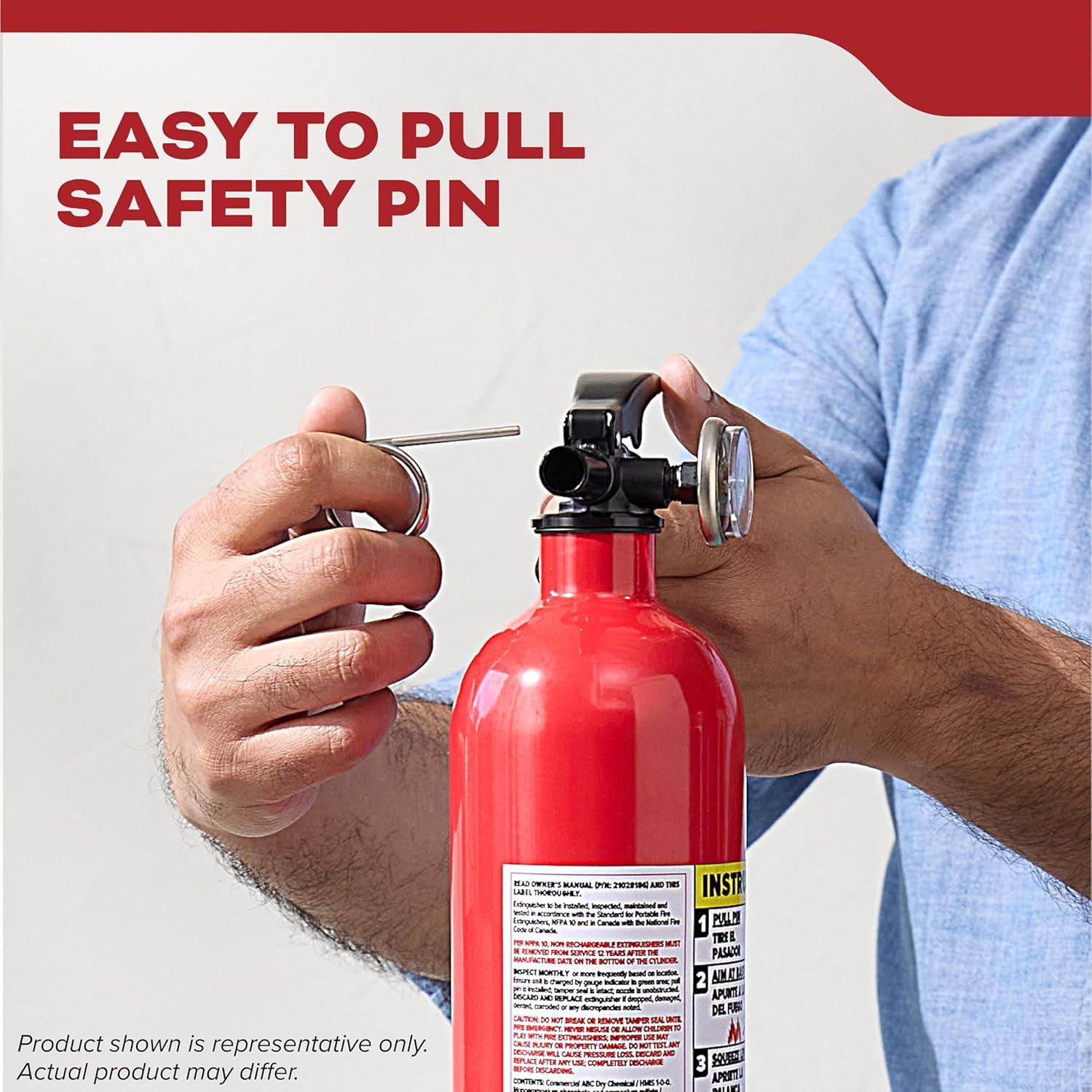imageKidde Basic Fire Extinguisher for Home Office Residential SingleUse 5BCSingle Use