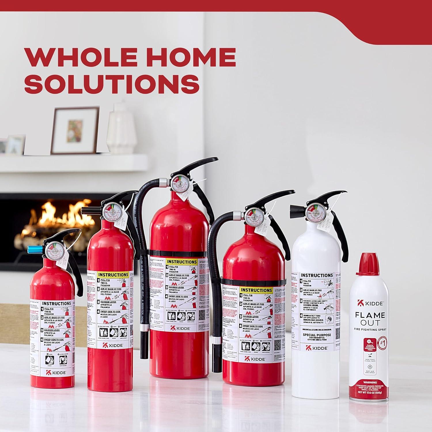 imageKidde Basic Fire Extinguisher for Home Office Residential SingleUse 5BCSingle Use