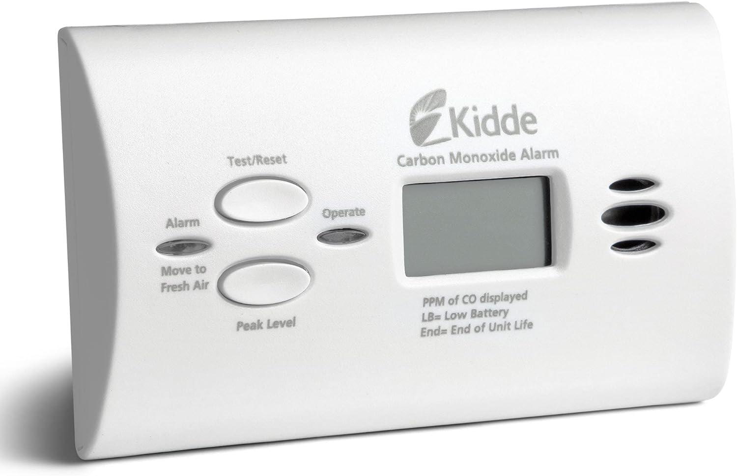 imageKidde Carbon Monoxide Detector AA Battery Powered CO Alarm with LEDs TestReset Button Low Battery Indicator PortableDetector