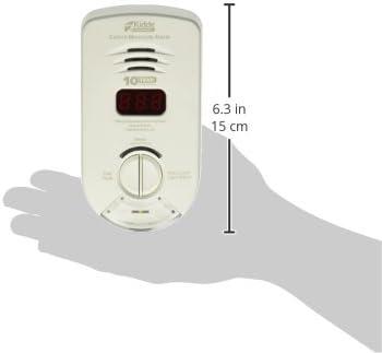 imageKidde Carbon Monoxide Detector ACPlugIn with Lithium Battery Backup Digital Display Night Light ampamp Escape Light