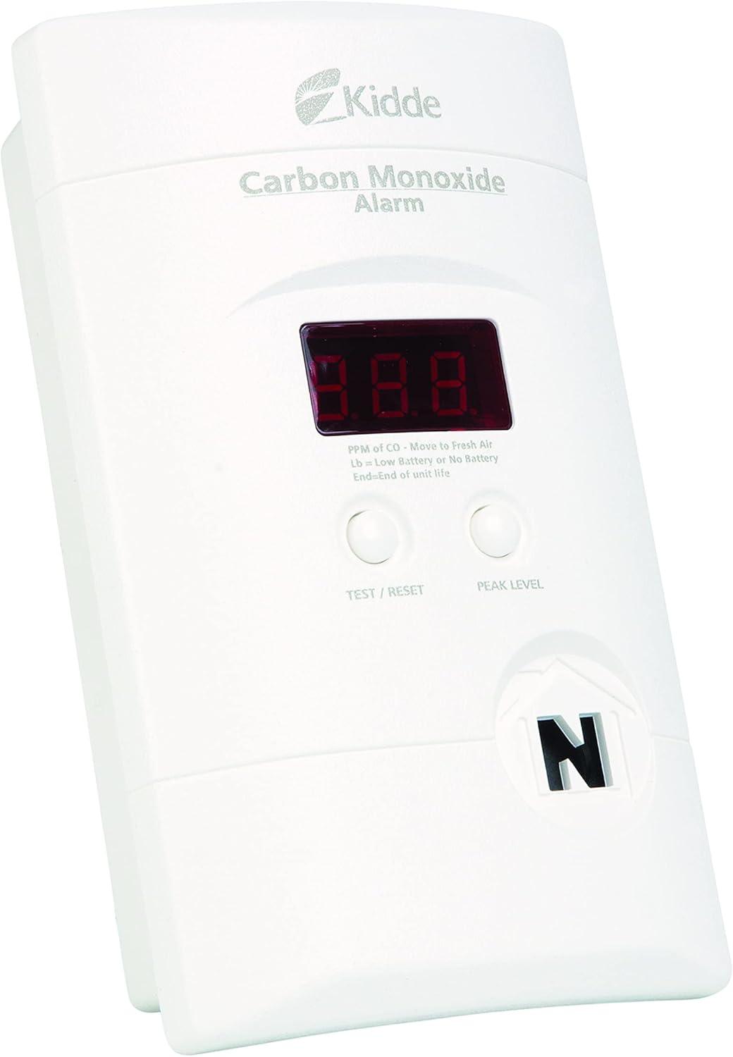 imageKidde Carbon Monoxide Detector Plug In Wall with 9Volt Battery Backup Digital LED Display  2 Pack1 Pack