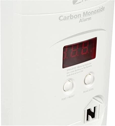 imageKidde Carbon Monoxide Detector Plug In Wall with 9Volt Battery Backup Digital LED Display  2 Pack4 Pack