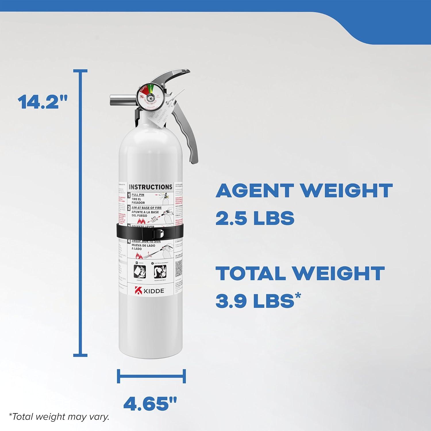 imageKidde Fire Extinguisher for Boats SingleUse 2A10BCMAR10