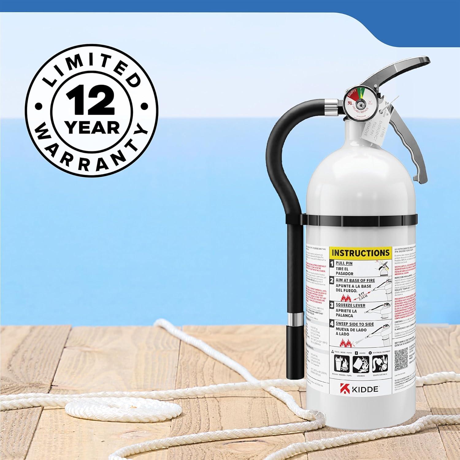 imageKidde Fire Extinguisher for Boats SingleUse 2A10BCMAR210