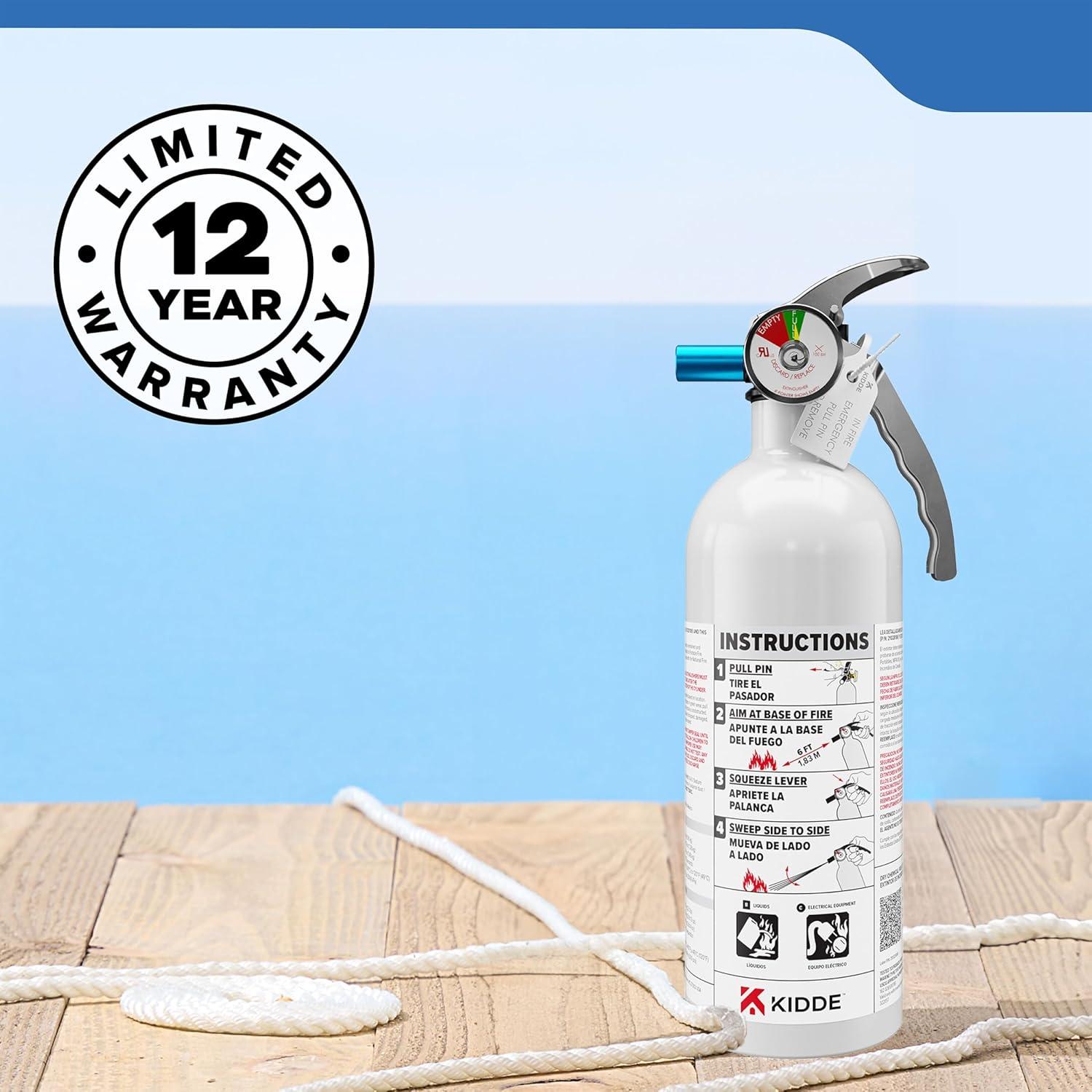 imageKidde Fire Extinguisher for Boats SingleUse 2A10BCMAR5