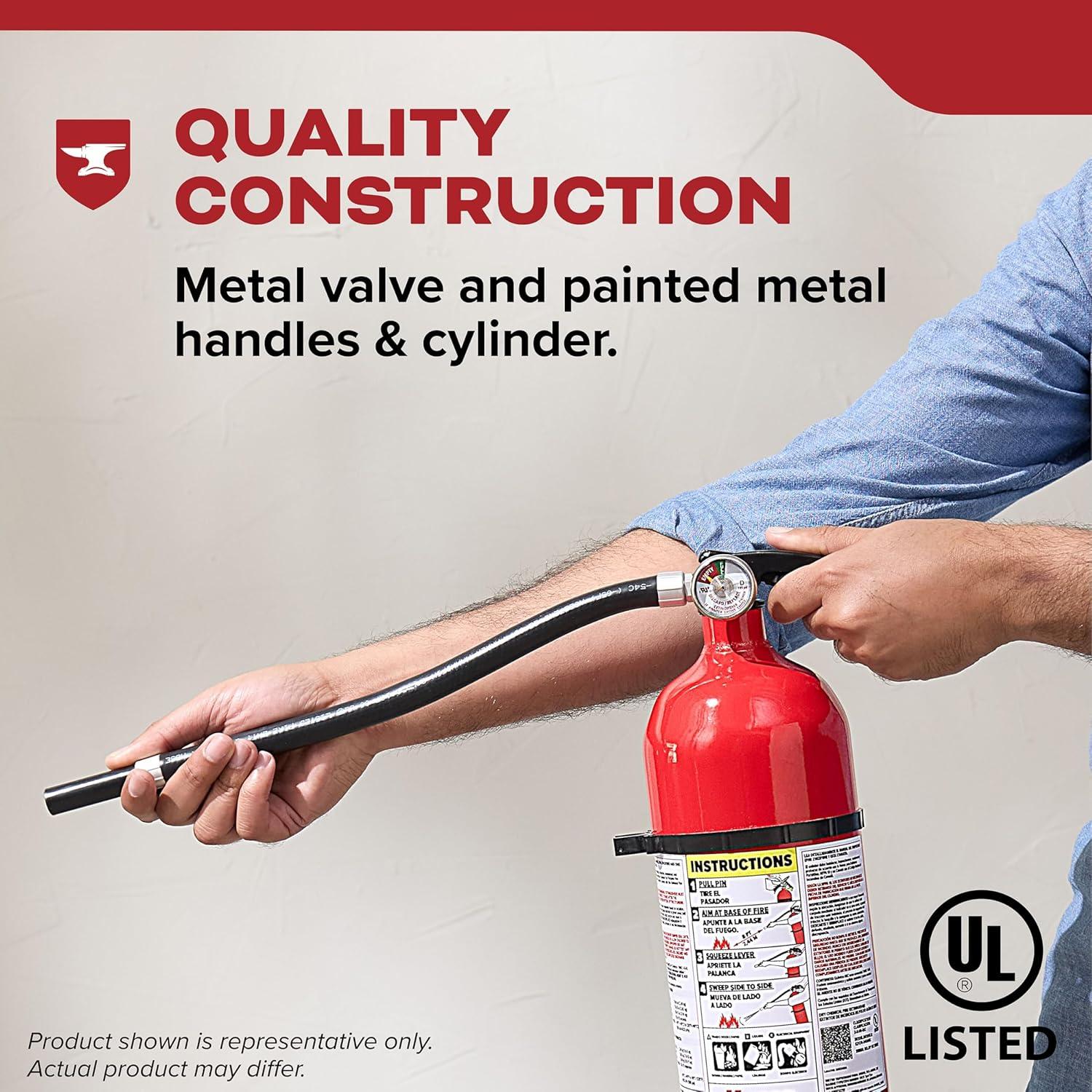 imageKidde Fire Extinguisher for Home For Residential and Living Area Use 2A10BC