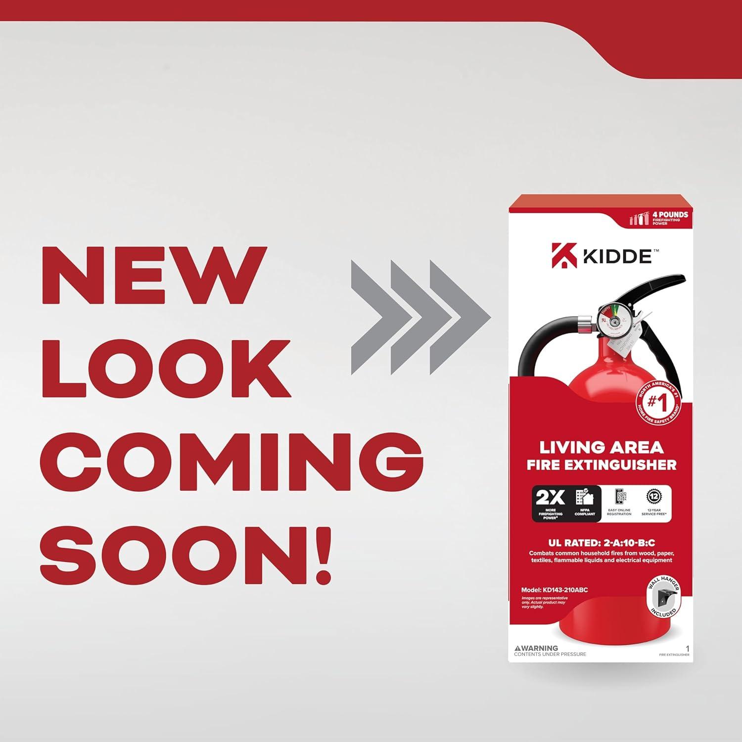 imageKidde Fire Extinguisher for Home For Residential and Living Area Use 2A10BC