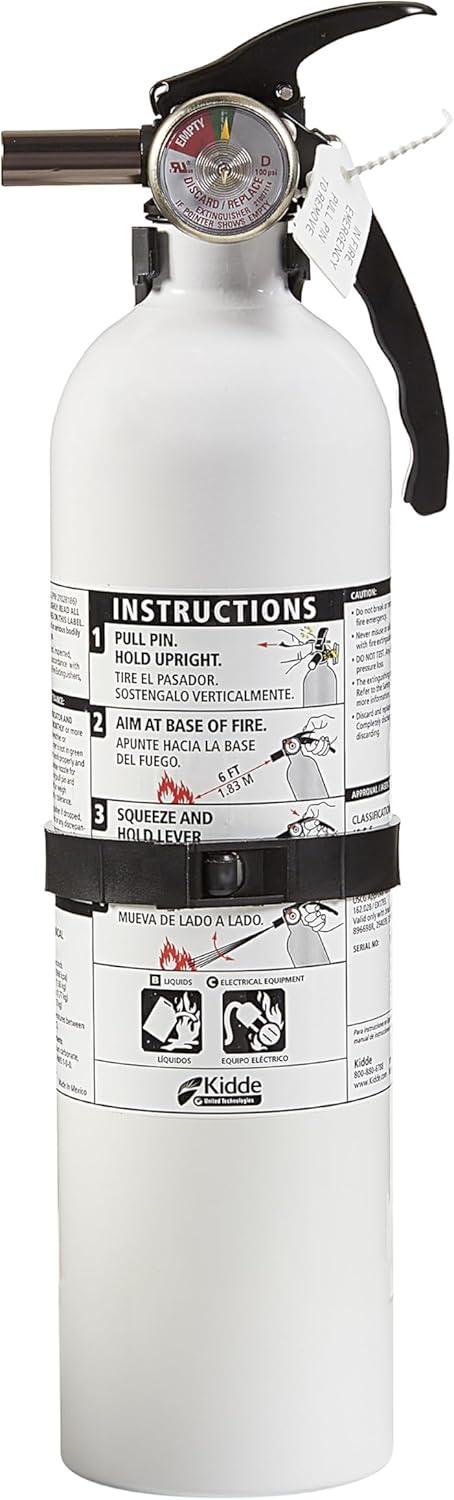 imageKidde Fire Extinguisher for Vehicles Cars Trucks SingleUse 5BCM10G