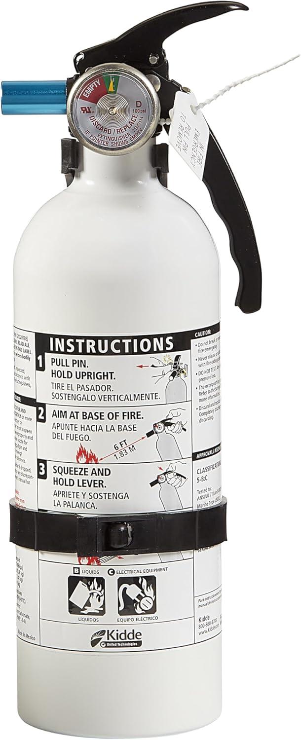 imageKidde Fire Extinguisher for Vehicles Cars Trucks SingleUse 5BCM5G