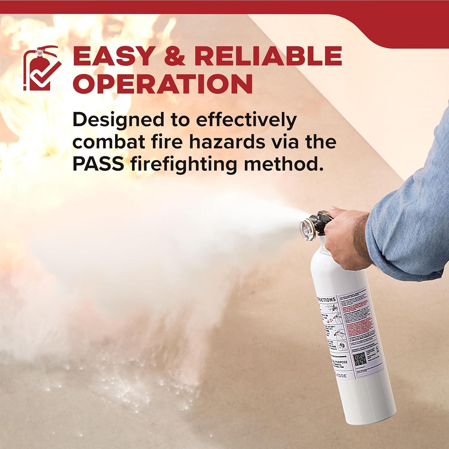 imageKidde Fire Extinguisher for Vehicles Cars Trucks SingleUse 5BCM5G