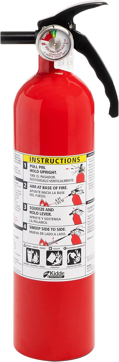 imageKidde Fire Extinguisher for Vehicles Cars Trucks SingleUse 5BCM5G