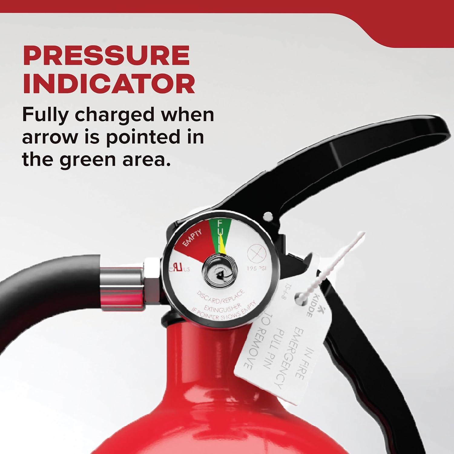imageKidde Multipurpose Fire Extinguisher for Home Office Dorm Residential 3A40BC