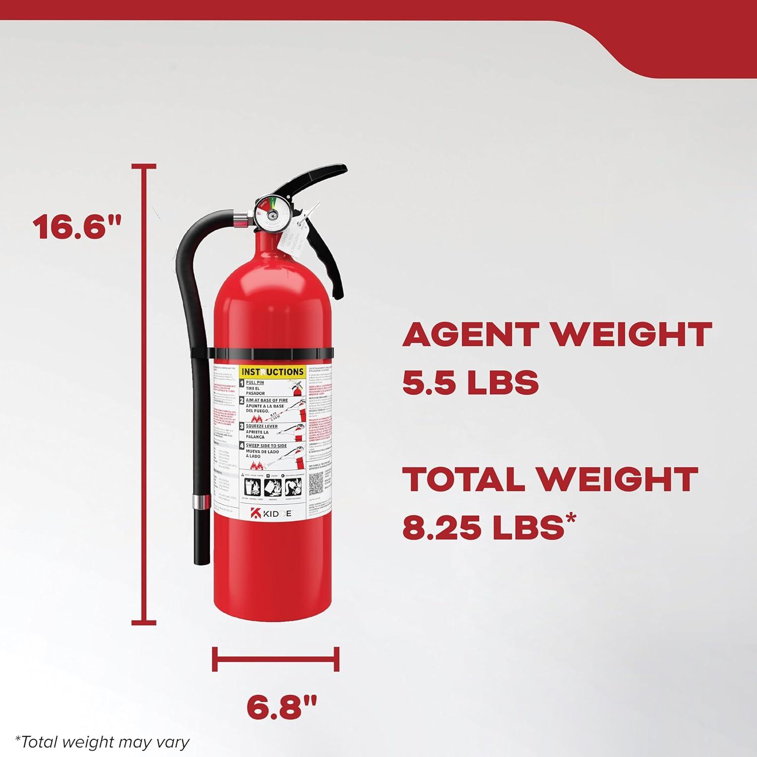 imageKidde Multipurpose Fire Extinguisher for Home Office Dorm Residential 3A40BC
