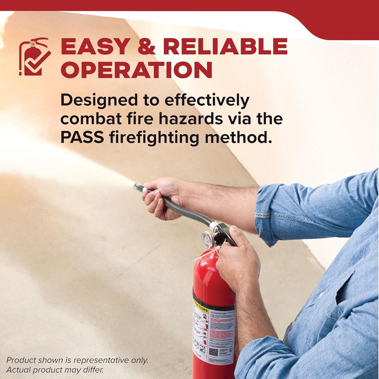 imageKidde Multipurpose Fire Extinguisher for Home Office Dorm Residential 3A40BC