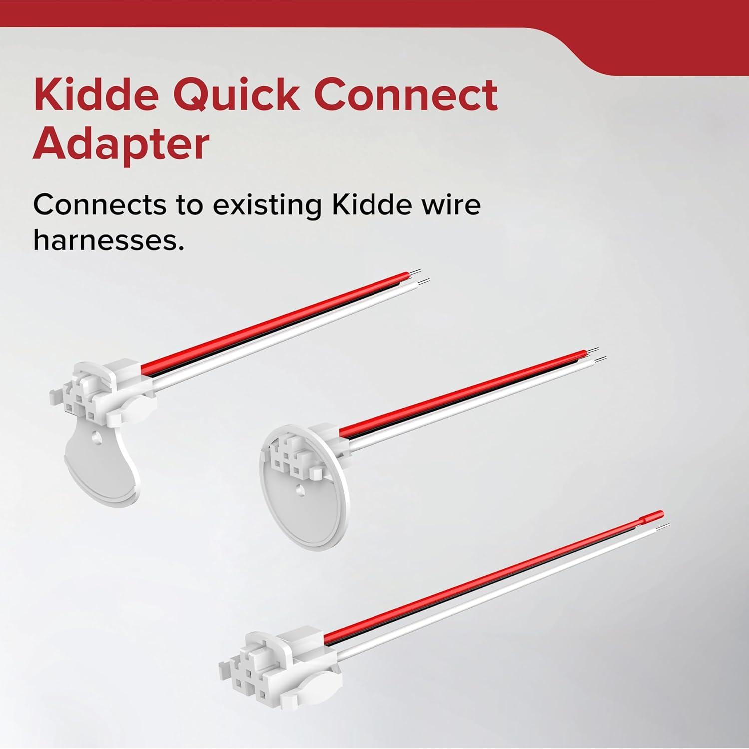 imageKidde Quick Connect Smoke Detector Adapter Plug Smoke Alarm Wiring Harness Compatible with Kidde Hardwired Smoke Carbon Monoxide ampamp Combination Smoke ampamp Carbon Monoxide Detectors