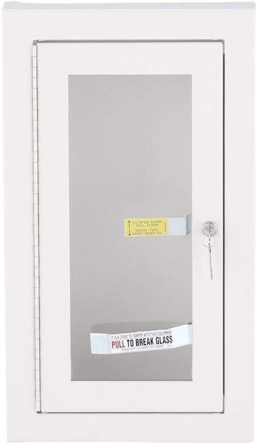 imageKidde SemiRecessed 5Pound Fire Extinguisher Cabinet with Lock  Model 4680465 Pound