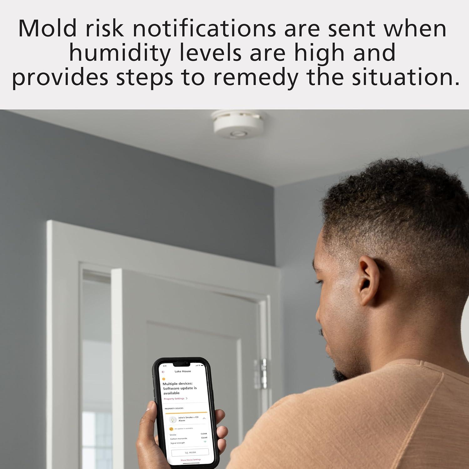 imageKidde Smart Smoke ampamp Carbon Monoxide Detector ampamp Indoor Air Quality Monitor WiFi Alexa Compatible Device Hardwired wBattery Backup Voice ampamp App Alerts