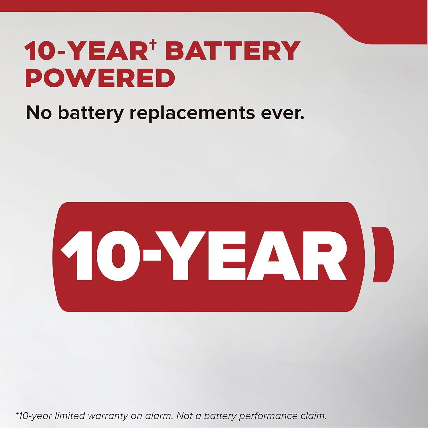 imageKidde Smoke Detector 10Year Battery Powered LED Warning Light Indicators 20SD10 2 Pack