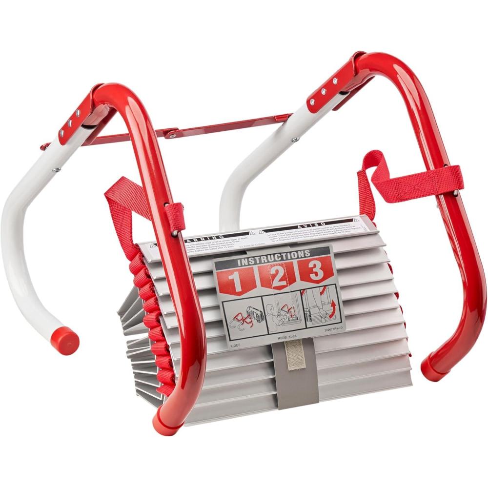 imageKidde Fire Escape Ladder 3Story Rope Ladder Extends to 25Feet AntiSlip Rungs13Foot