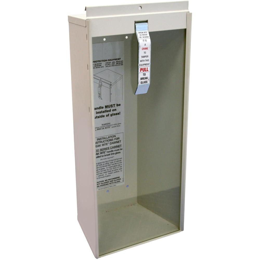 imageKidde Fire Extinguisher Cabinet 5lb Surface Mount for 5 Pound Dry Chemical Extinguisher Heavy Duty Steel Safety Glass VandalResistantBeige5 Pound