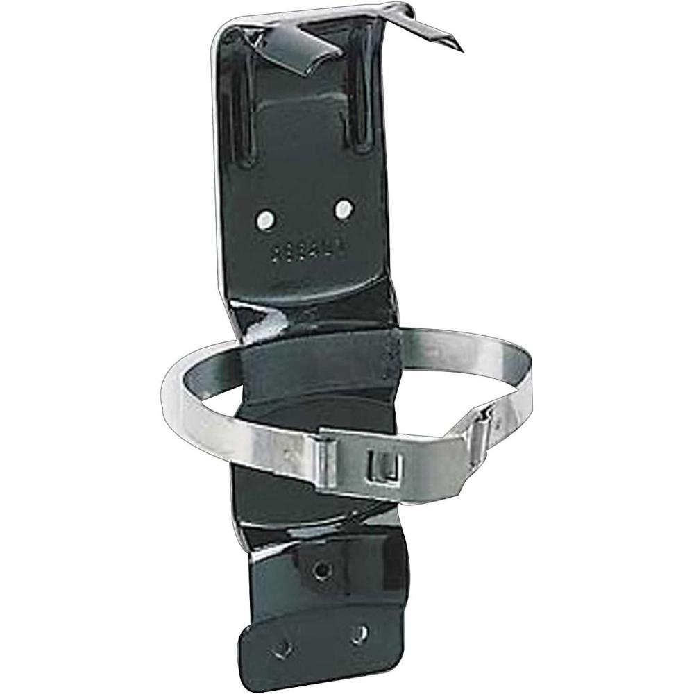 imageKidde Fire Extinguisher Mount Metal Strap Bracket Heavy Duty Compatible 5Pound Fire Extinguishers Black1