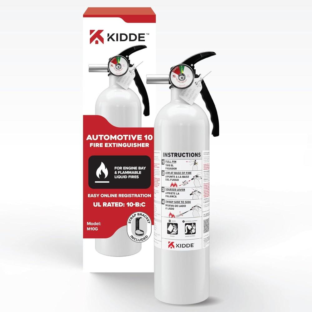 imageKidde Fire Extinguisher for Vehicles Cars Trucks SingleUse 5BCM10G