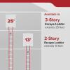 imageKidde Fire Escape Ladder 3Story Rope Ladder Extends to 25Feet AntiSlip Rungs13Foot