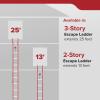 imageKidde Fire Escape Ladder 3Story Rope Ladder Extends to 25Feet AntiSlip Rungs25Feet