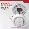 imageKidde Hardwired Smoke Detector 10Year Battery Backup Voice Alerts Interconnectable LED Warning Light Indicators 20SA10V1 Pack