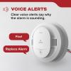 imageKidde Hardwired Smoke Detector 10Year Battery Backup Voice Alerts Interconnectable LED Warning Light Indicators 20SA10V1 Pack