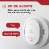 imageKidde Hardwired Smoke Detector 10Year Battery Backup Voice Alerts Interconnectable LED Warning Light Indicators 20SA10V3 Pack