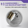 imageKidde Hardwired Smoke ampamp Carbon Monoxide Detector AA Battery Backup Smoke Alarm Interconnectable LED Warning Light Indicators 2 Pack2 Pack