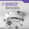 imageKidde Smoke ampamp Carbon Monoxide Detector 10Year Battery Powered Voice Alerts LED Warning Light Indicators 2 Pack