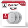 imageKidde Smoke Detector 10Year Battery Powered LED Warning Light Indicators 20SD10 2 Pack