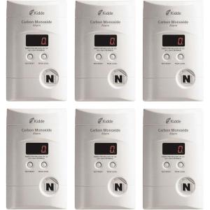 imageKidde Carbon Monoxide Detector Plug In Wall with 9Volt Battery Backup Digital LED Display  2 Pack6 Pack